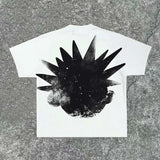 Street Unisex T-shirt Anime Pattern Print Street Tee