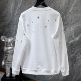 Chh Chrome Hearts Sweatshirts Autumn and Winter Hot Diamond Star Casual Crew Neck Sweater