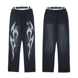 Hellstar Hoodie & Pants Wash Water Make Old Hoodies Sweater Trousers