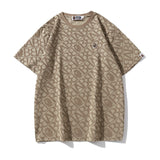 Bathing Ape T-Shirt Embroidered with Letters Short Sleeve T-Shirt