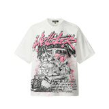 Hellstar T Shirt Vintage Loose Short Sleeve Casual Crew Neck T-Shirt, Summer