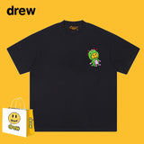 Drew T Shirts Short Sleeve Anime Print