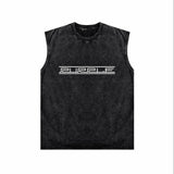 Purple Brand Distressed Tank T Shirts Distressed Sleeveless T-shirt Vest