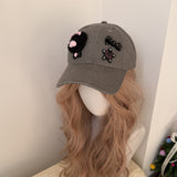 Y2k hot girl hat heavy industry cat claw baseball cap sunshade peaked cap men