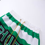 Rhude Shorts Alphabet Striped Casual Shorts Beach Shorts