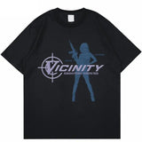 Street Unisex T-shirt Y2k Street Hip Hop Tee