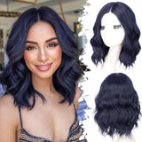 Women's Wigs Silicone Net 4X1 Lace Graduation Short Bob Curly Lace Wig