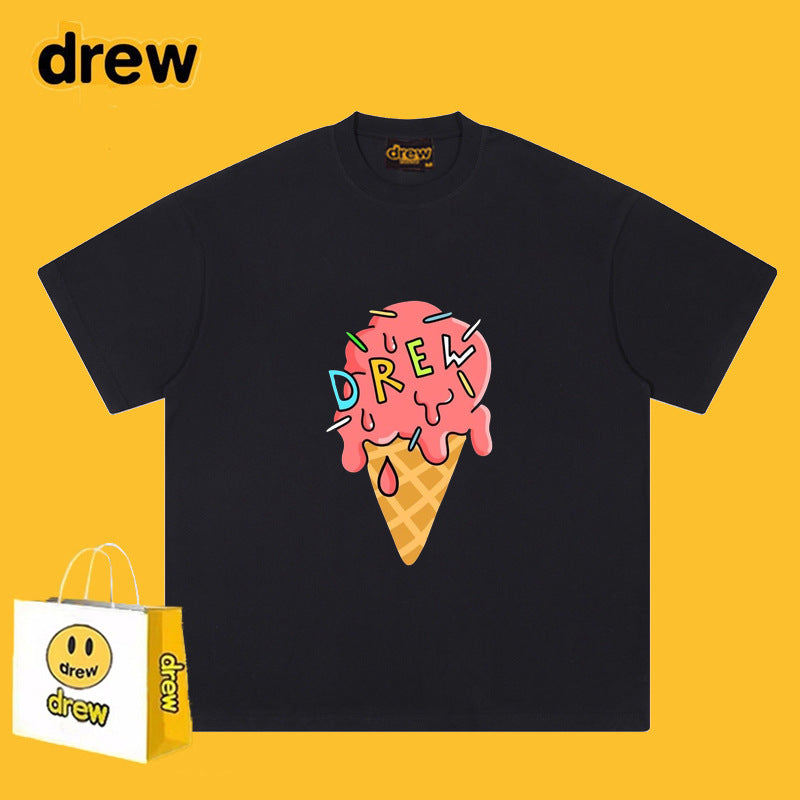 Drew T Shirts Ice Cream Printing Loose