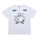 C.e t shirts smartphone pattern round neck pullover short sleeve men and women
