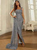 Women Party Dress One Shoulder Sexy Prom Evening Dress (Ss0416)