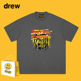 Drew T Shirts Smiling Face T-shirt Loose Men