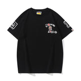 Bathing Ape T Shirt Summer Numeric Alphabet Print Short Sleeve T-Shirt