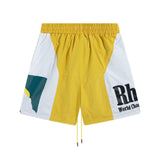 Rhude Shorts Sunset Letter Print Casual Sports Shorts Beach Shorts