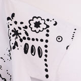 Denim Tears T Shirts D.T Kapok Full Printed Graffiti Printing Short Sleeve T-shirt