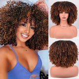 Women's Wigs Short Afro Curly Wig