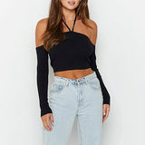 Women Tops Fashion Breathable Long Sleeves Top (ZJ0415)