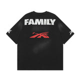 Hellstar T Shirt Family Letter Print Short Sleeve T-Shirt Summer