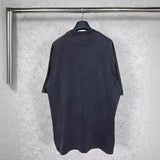Men T-shirts Paris BB Badge Embroidery Crew Neck Short Sleeve T-Shirt Casual