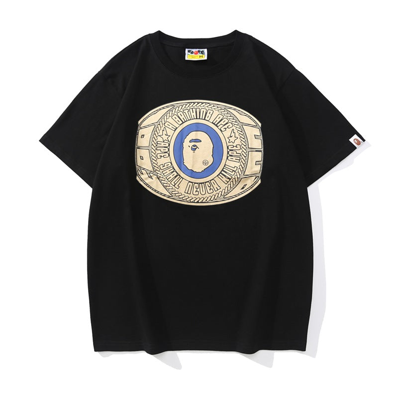 Bathing Ape T-Shirt Ape Man Bronzing Printing Short Sleeve T-Shirt