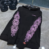 Chh Chrome Hearts Hoodie Autumn/Winter Sanskrit Pink Alphabet Casual Sports Hooded Sweater