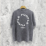 Purple Brand Distressed T Shirts Short Sleeve