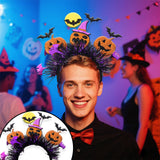 Halloween headband Halloween Cat Ear & Pumpkin Headband – Ghost & Rose Party Hair Accessory