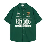 Rhude T Shirt Short Sleeve Shirt Casual Shirt