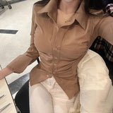 Women Sun Protection Shirt Stretch Pleated Shirt
