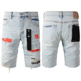 Purple Brand Denim Shorts High Street Blue