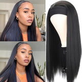 Women'S Wigs Black Headband Wig with Straight Hair