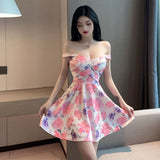 Women Dresses Cool Casual Flowers Dress