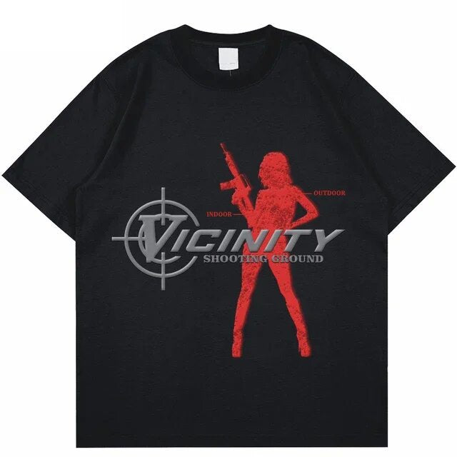 Street Unisex T-shirt Y2k Street Hip Hop Tee