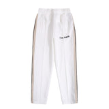 Palm Angels Sweatshirts Suit Striped Color Matching Sports Suit Loose Casual Suit