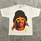 Street Unisex T-shirt Portrait Y2k Gothic Hip Hop