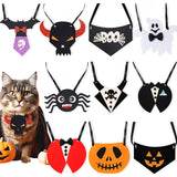 Themed Party Supplies Halloween Spider & Ghost Bow Tie Collar – Pet Costume for Dogs and Cats