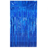 Themed Party Supplies Blue Tinsel Curtain – Mermaid Ocean Party Theme