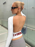 Women Tops Fashion Breathable Long Sleeves Top Front and Back Wearable (Hzl0412)