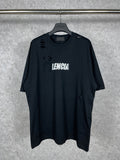 Men T-shirts Paris alphabet print washed old short-sleeved T-shirts casual