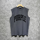 Purple Brand Tank T Shirts Sleeveless T-shirt Vest