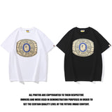 Bathing Ape T-Shirt Ape Man Bronzing Printing Short Sleeve T-Shirt
