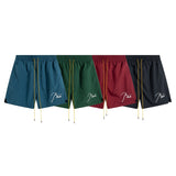 Rhude Shorts Embroidered Elastic Casual Quick-Drying Shorts Beach Sweatpants