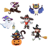 Halloween flag hanging ornaments  Halloween Cartoon Skeleton Spiral Hanging Set