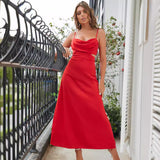 Women Dresses Summer Fashion Sexy Suspender Dress (Hwfs0410)