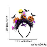 Halloween headband Halloween Cat Ear & Pumpkin Headband – Ghost & Rose Party Hair Accessory