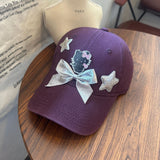 Y2k hot girl hat heavy industry kt cat baseball cap korean style peaked cap