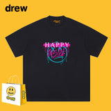 Drew T Shirts Smiley T-shirt Cotton Short Sleeve