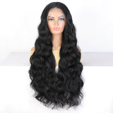 Women's Wigs Long Curly Lace 13 * 4 Fiber Wigs