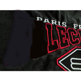 Men T-shirts Paris Red Slogan Embroidery Long Sleeve T-Shirt Loose Casual