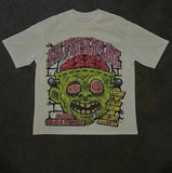 Street Unisex T-shirt Alien Cartoon Pattern Street Tee