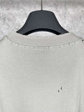 Men T-shirts Paris LOOK washed old short-sleeved T-shirts loose